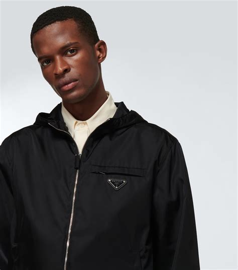 prada sport green down nylon jacket|prada nylon jacket men's.